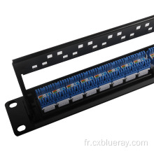 24port RJ45 Cat6 Patch Patch avec gestion du câble